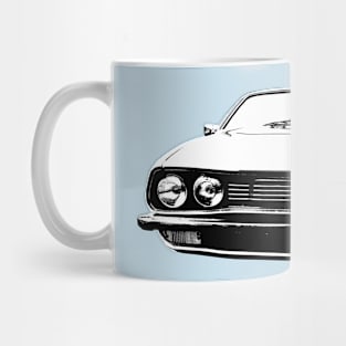 Austin Princess 1970s British classic car block black/white Mug